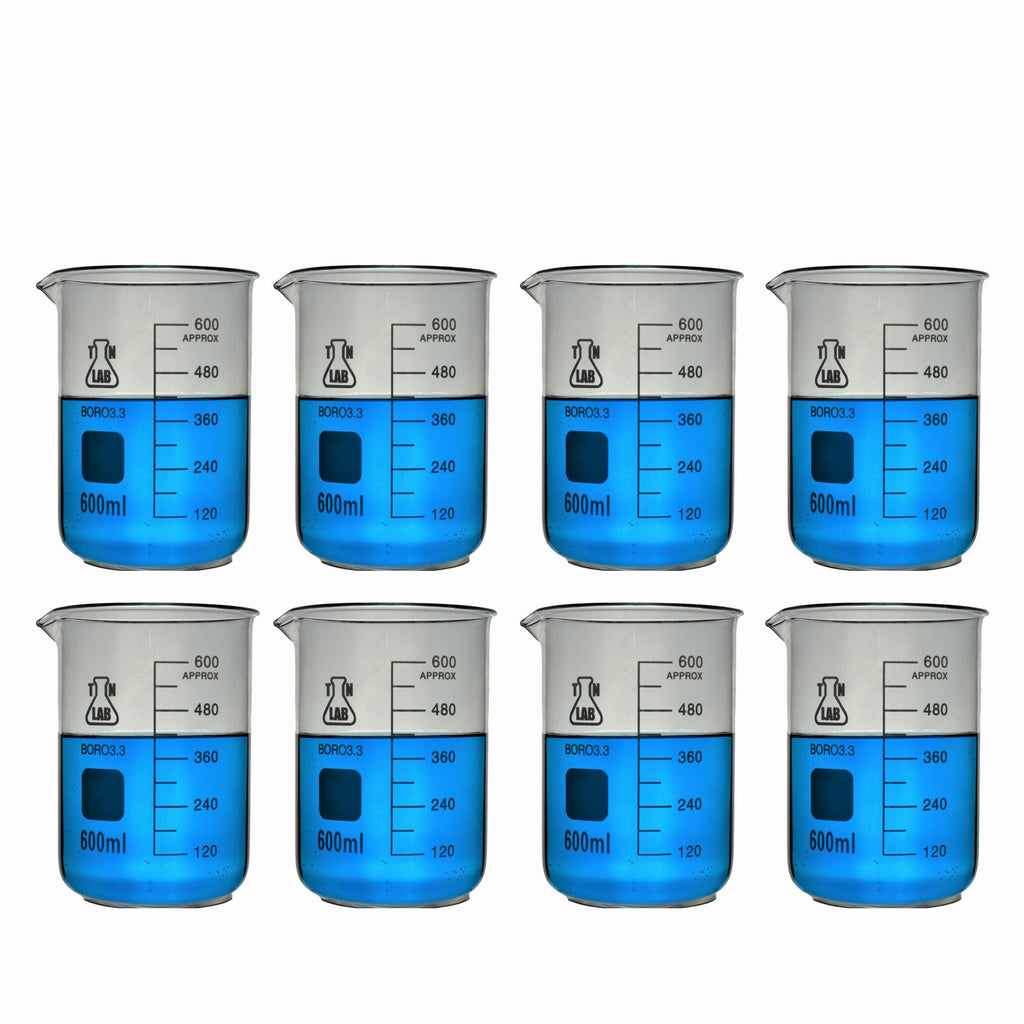 TN Lab Supply Beaker Borosilicate Glass with Graduations 50ml