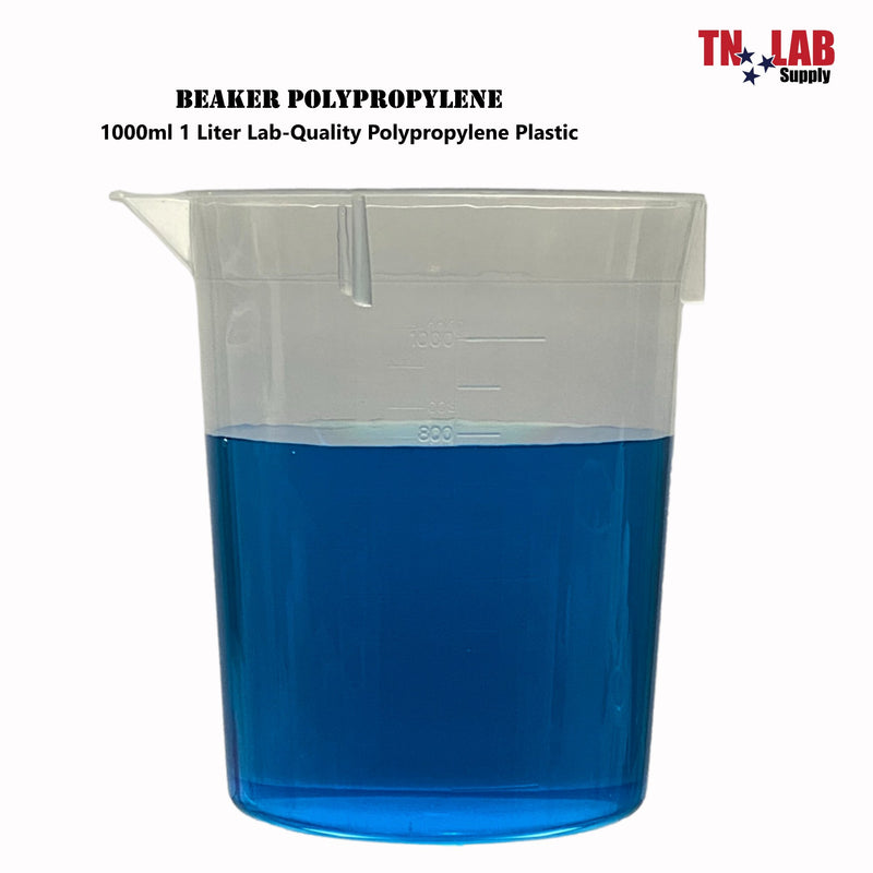 TN LAB Supply Beaker PP High Quality 1000ml 1 Liter