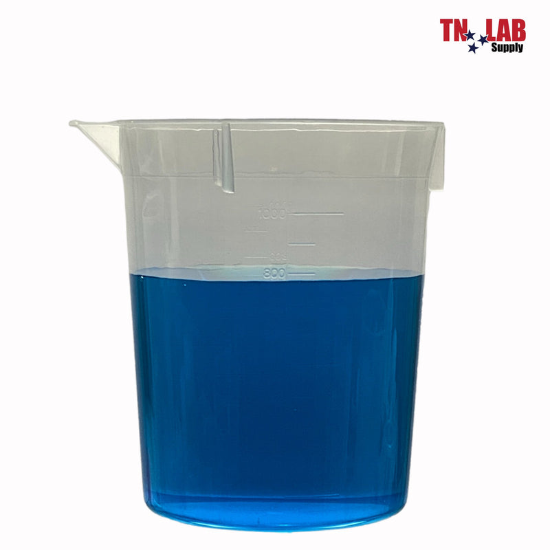 TN LAB Supply Beaker PP High Quality 1000ml 1 Liter