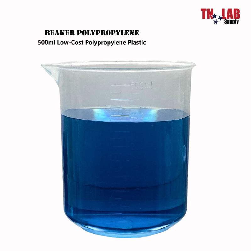 TN LAB Supply Low-Cost Polypropylene Beaker 500ml