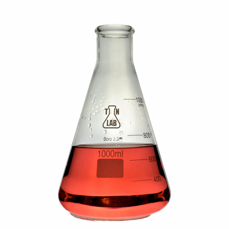 TN LAB Supply Conical Erlenmeyer Flask 1000ml