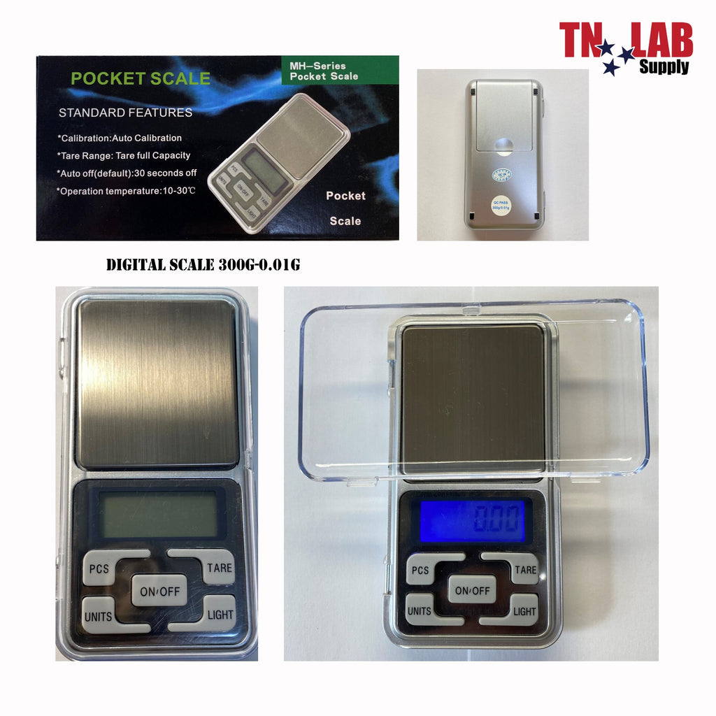 Digital Pocket Scale Set,100 g 0.01 g Mini Scale Electronic Grams