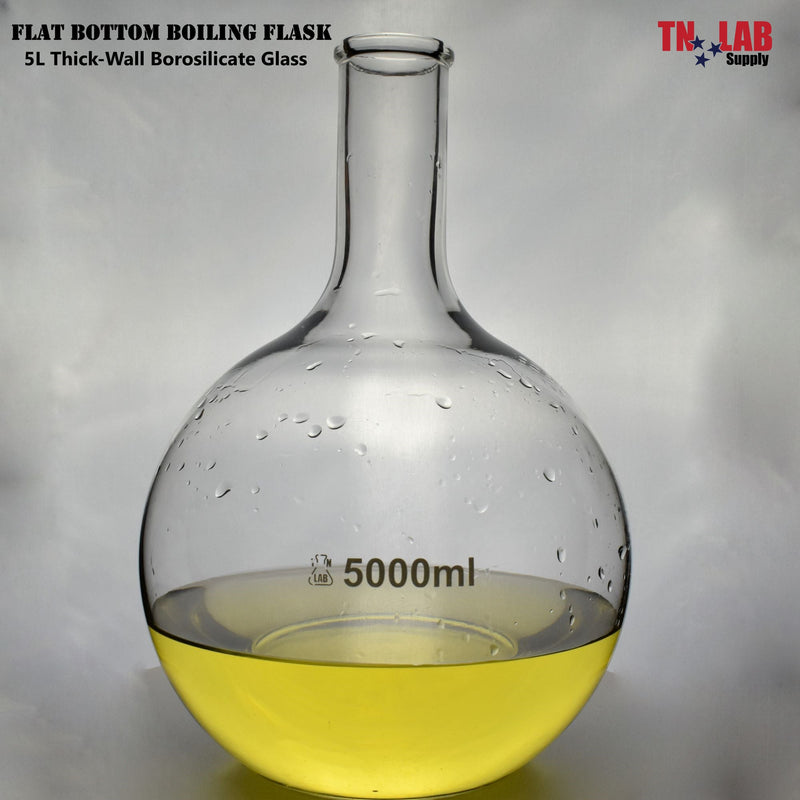 TN LAB Flat Bottom Boiling Flask 5000ml 5L