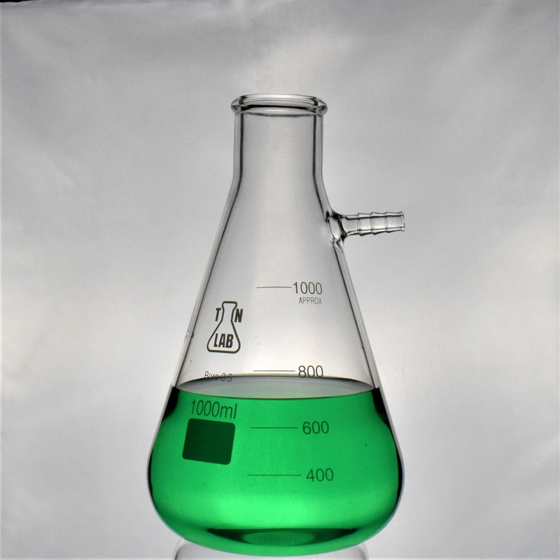 TN LAB Supply Filter Vacuum Flask 1000ml 1L Borosilicate 3.3 Glass