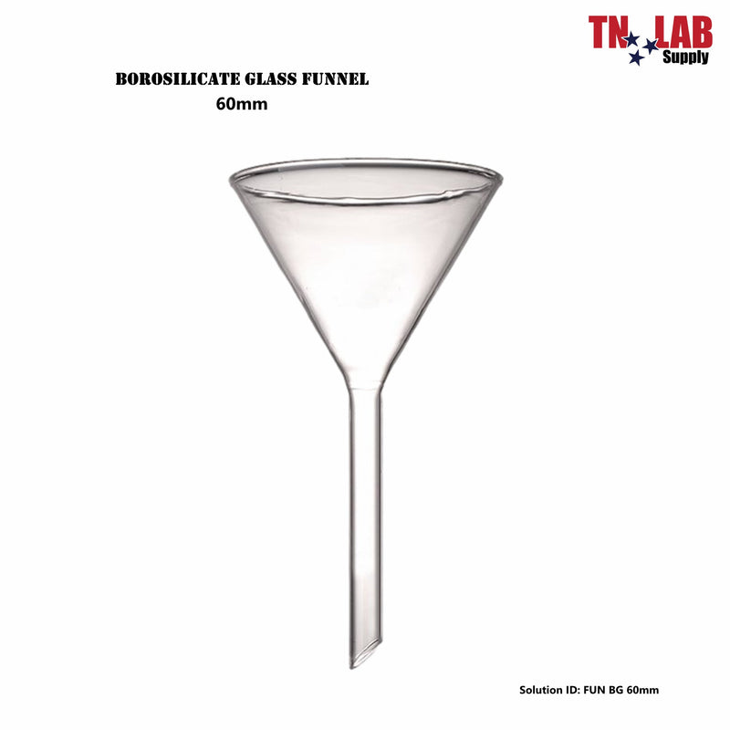 TN LAB Lab Funnel Borosilicate Glass 60mm b