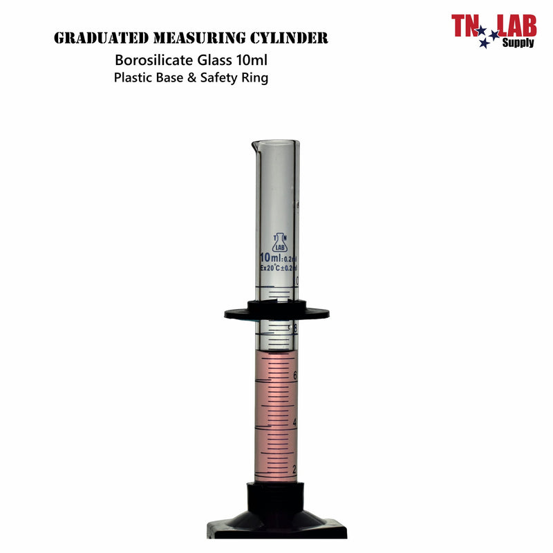 TN LAB Supply Graduated Measuring Cylinder Borosilicate Glass 10ml