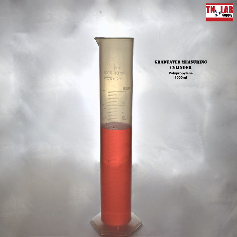 TN LAB Supply Measuring Cylinder Graduated Polypropylene 1000ml