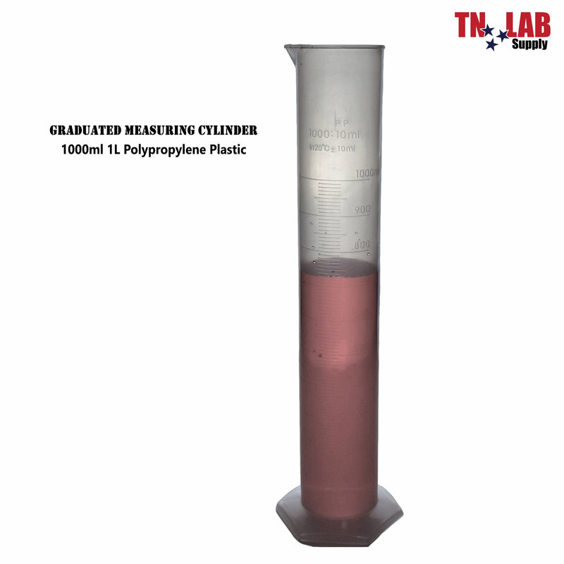 TN LAB Graduated Measuring Cylinder Polypropylene 1000ml 1L