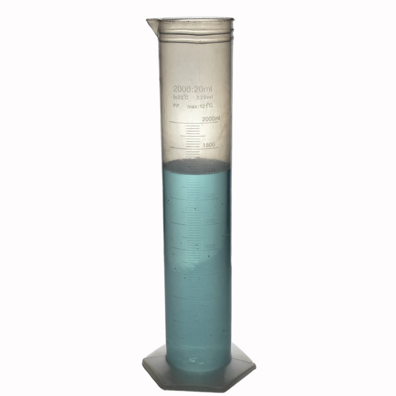 TN LAB Supply Measuring Cylinder Graduated Polypropylene 2000ml 2nd