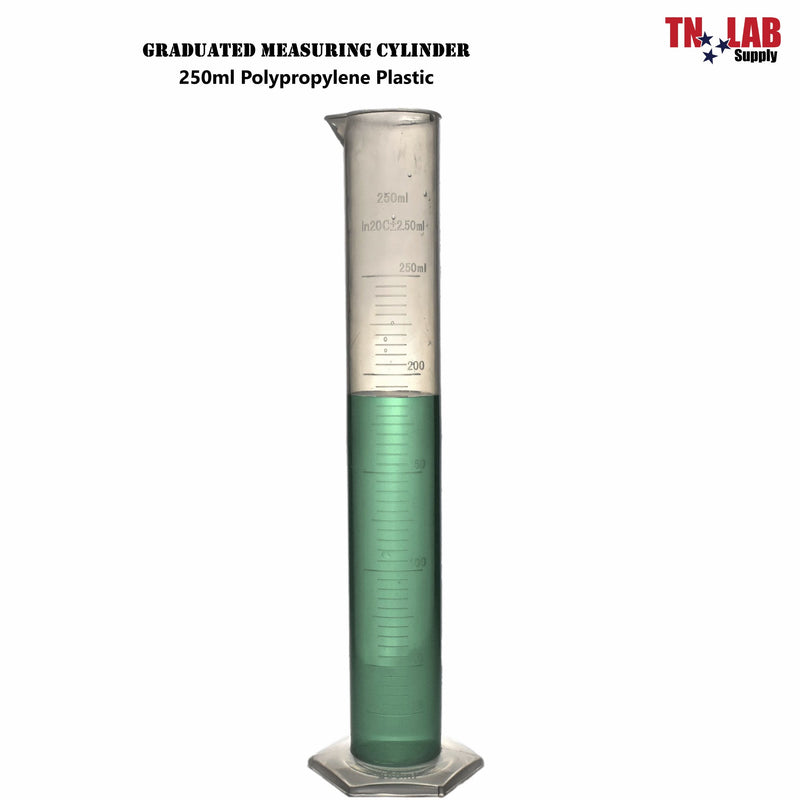 TN LAB Supply Measuring Cylinder Graduated Polypropylene 250ml