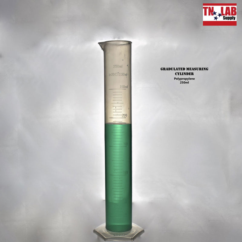 TN LAB Supply Measuring Cylinder Graduated Polypropylene 250ml