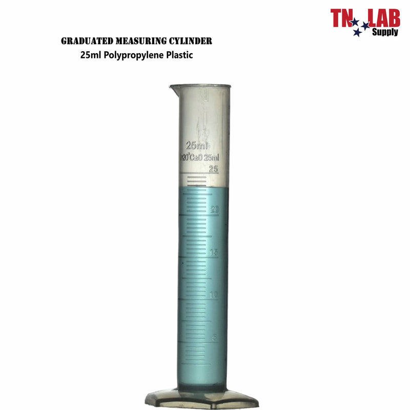 TN LAB Supply Measuring Cylinder Graduated Polypropylene 25ml