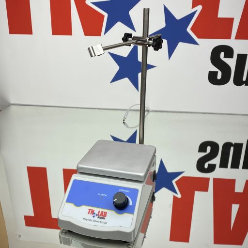 Magnetic Stirrer with Heat 100-1600 rpm Vertical Support Rod with Probe Holder