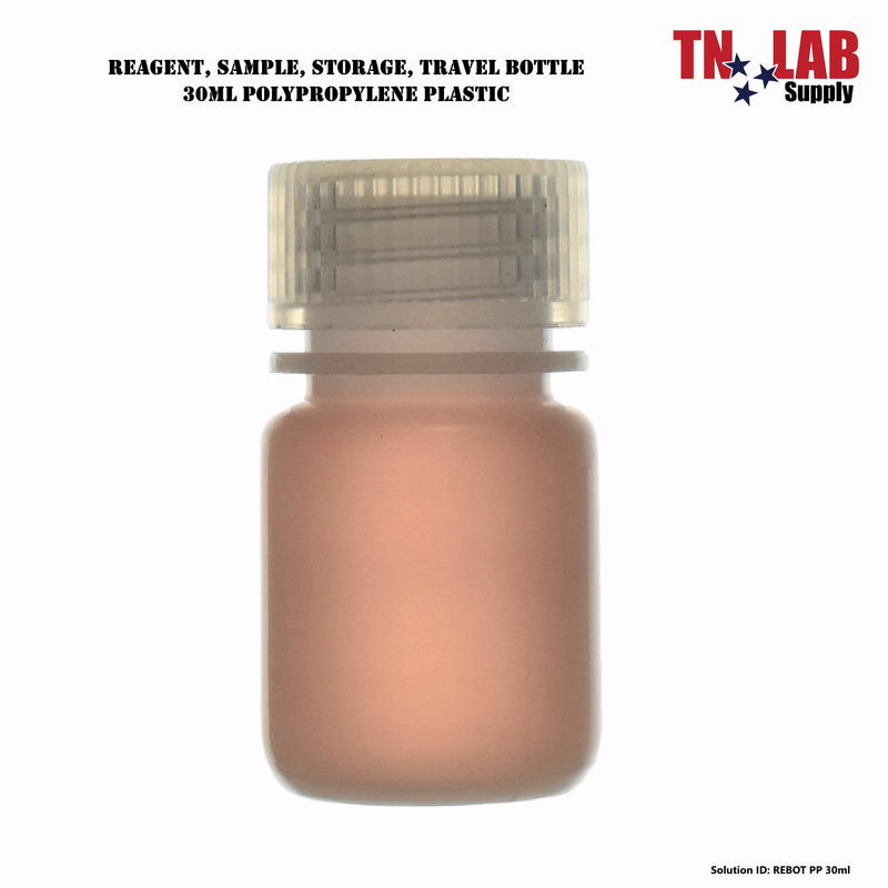 TN LAB Supply Reagent Sample Storage Bottle Polypropylene 30ml