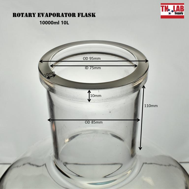 Rotating Collection Flask Round Bottom Boiling Flask 10000ml 10L Rotovap Flask Replacement Rotar