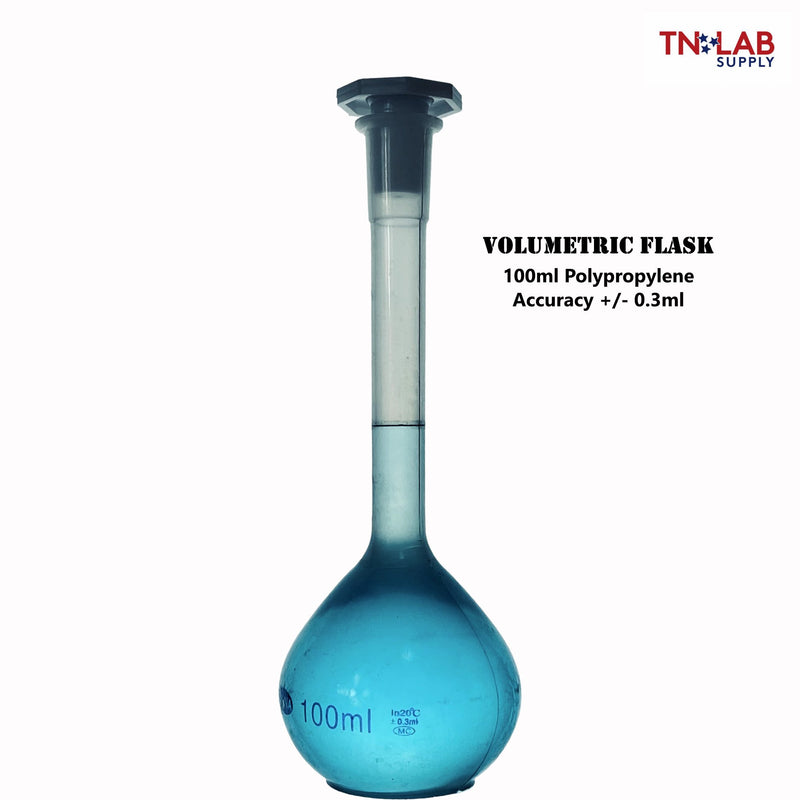 TN LAB Supply Volumetric Flask Polypropylene 100ml