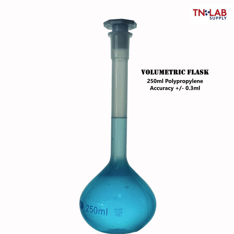 TN LAB Supply Volumetric Flask Polypropylene 250ml