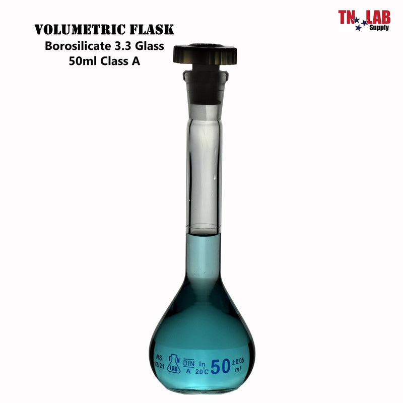 TN LAB Volumetric Flask Borosilicate Glass 1000ml 1 Liter