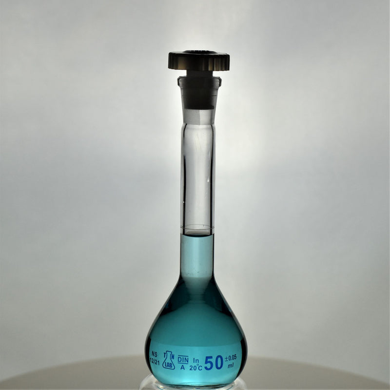 TN LAB Supply Volumetric Flask 50ml Borosilicate 3.3 Glass