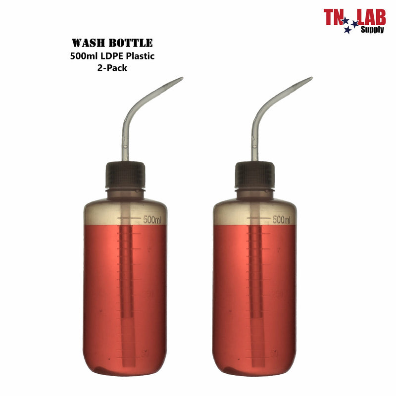 TN LAB Supply Wash Bottle 500ml 2-Pack